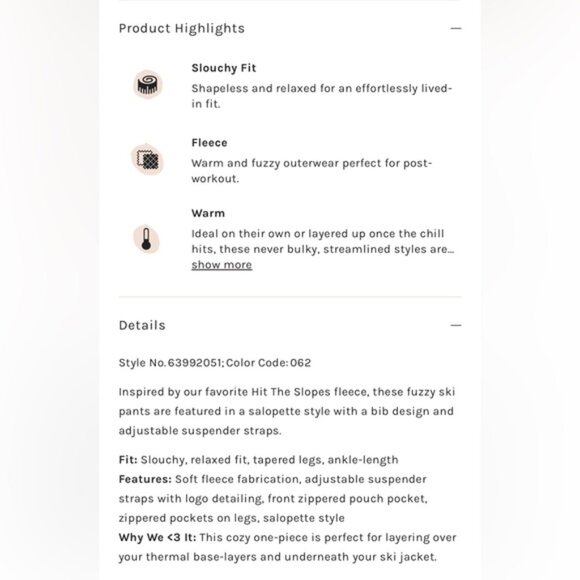 NWOT Free People Movement Hit The Slopes Salopette snow bib sz XL - Picture 5 of 7